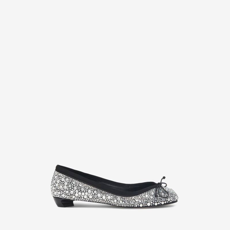 Alexander McQueen Women's Silver Armadillo Ballet Flat - 35.5 (Viscose & Silk)